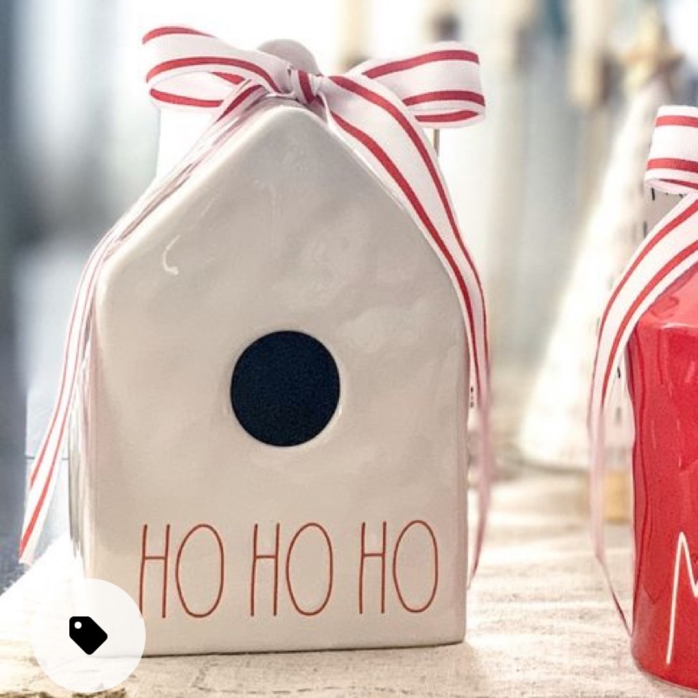 Rae Dunn HO HO HO Birdhouse